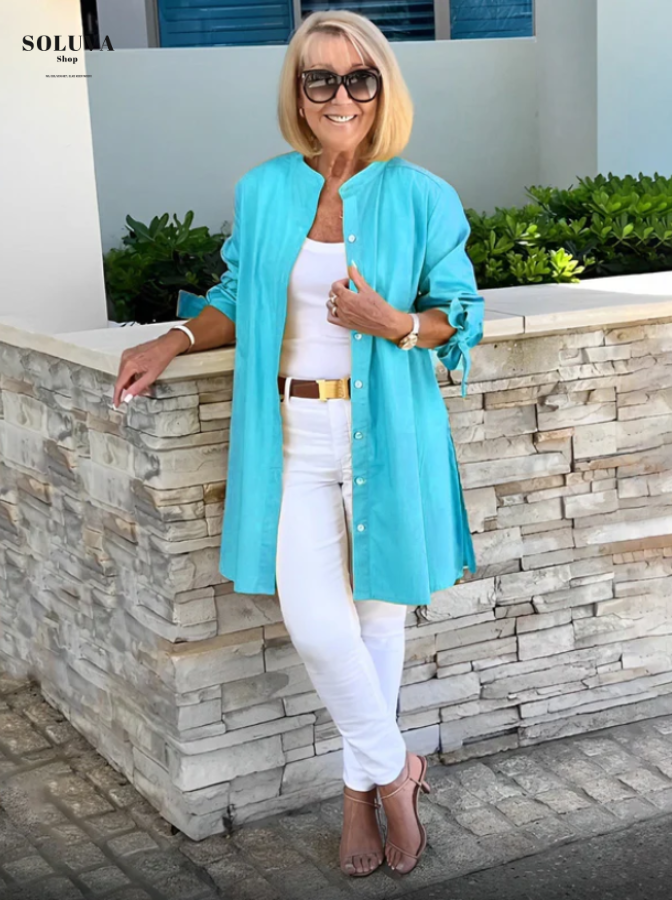 BelleVie - Modieuze Lange Blouse