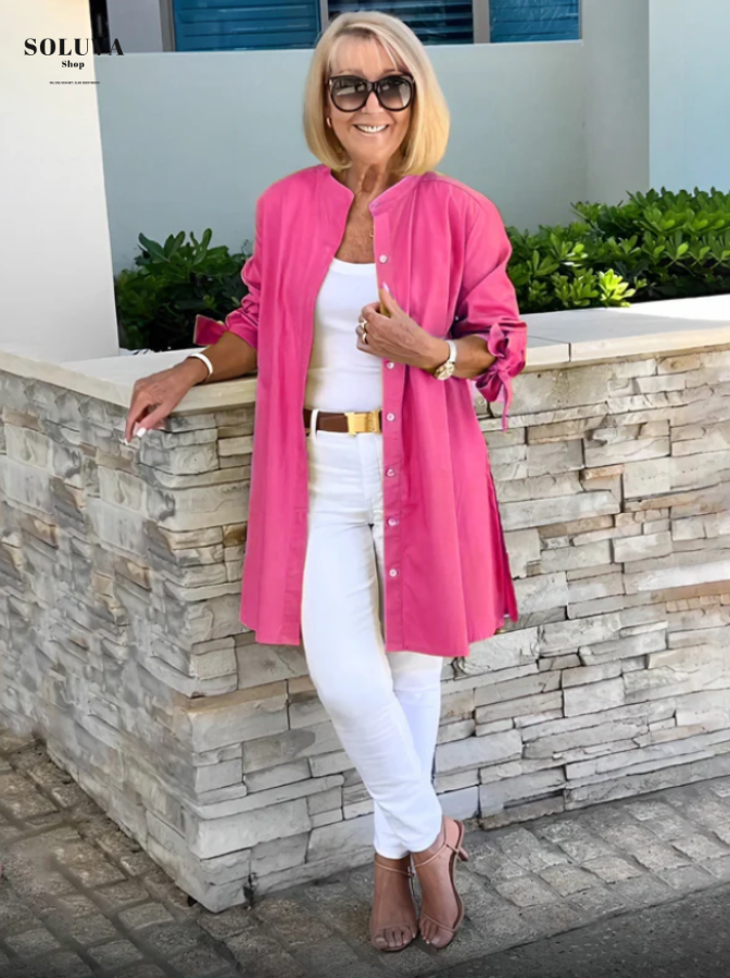 BelleVie - Modieuze Lange Blouse
