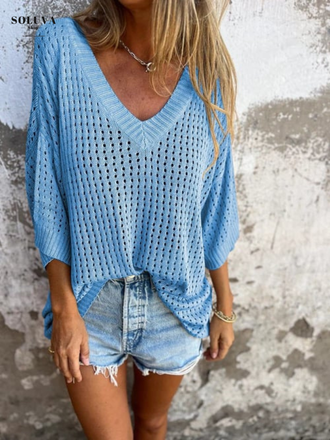 Isabelle - Cozy V-Hals Top