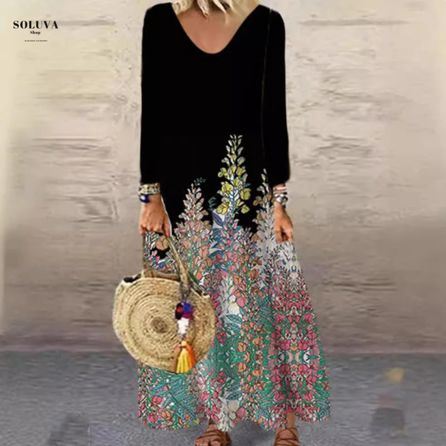 Noëlle - Elegante Print Jurk