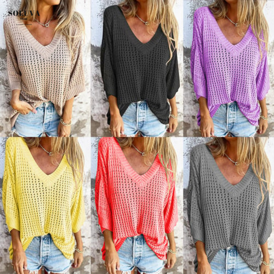 Isabelle - Cozy V-Hals Top