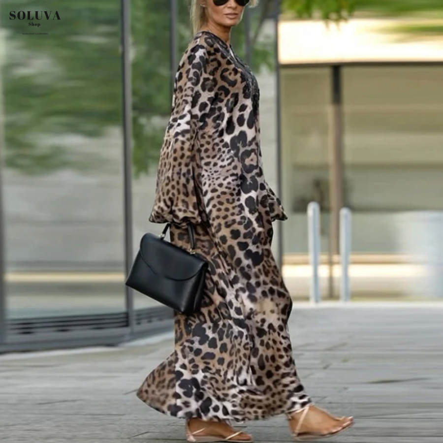 Savannah - Stijlvolle Dierenprint Jurk