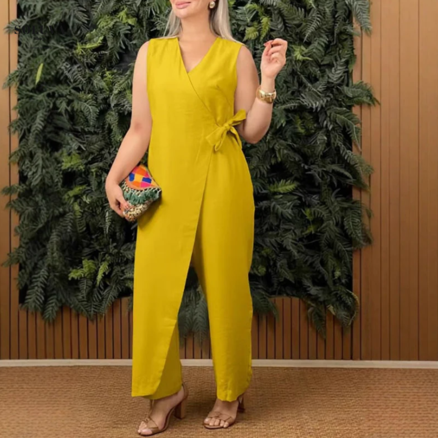Esmee - Stijlvolle V-Hals Jumpsuit - Lente Sale!