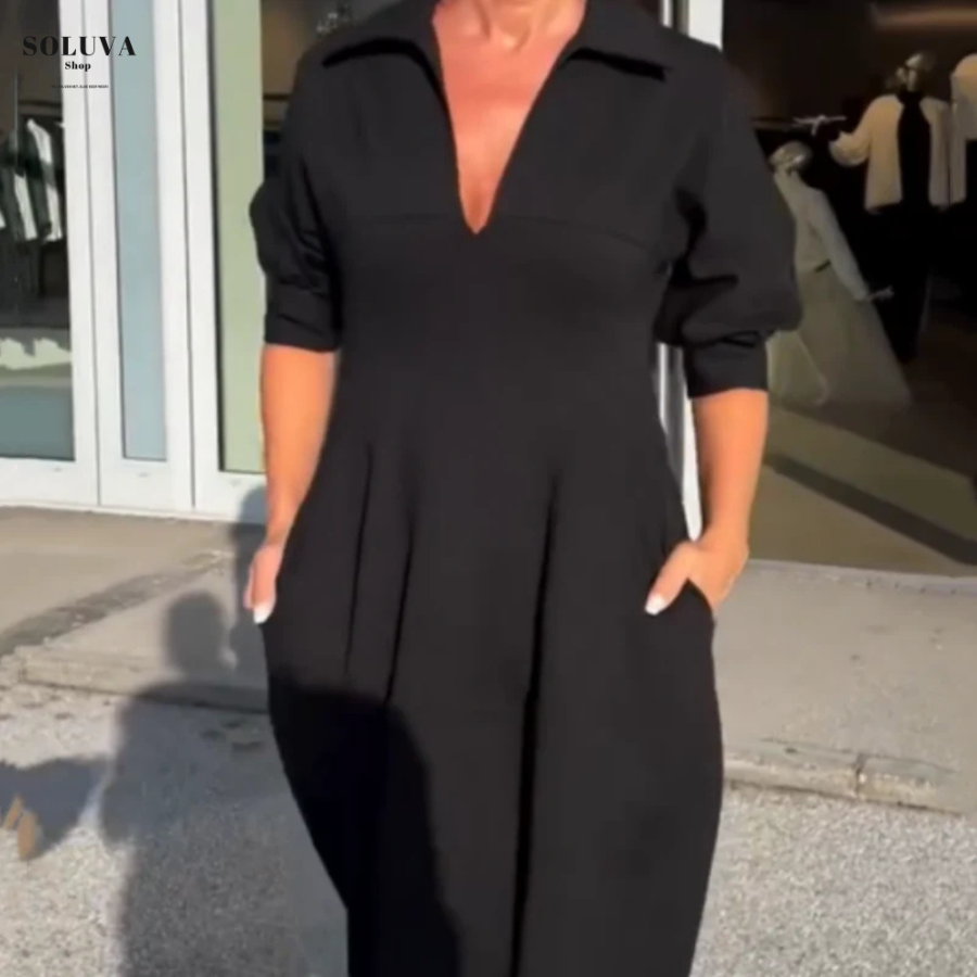 Ella – Comfy V-Hals Jurk
