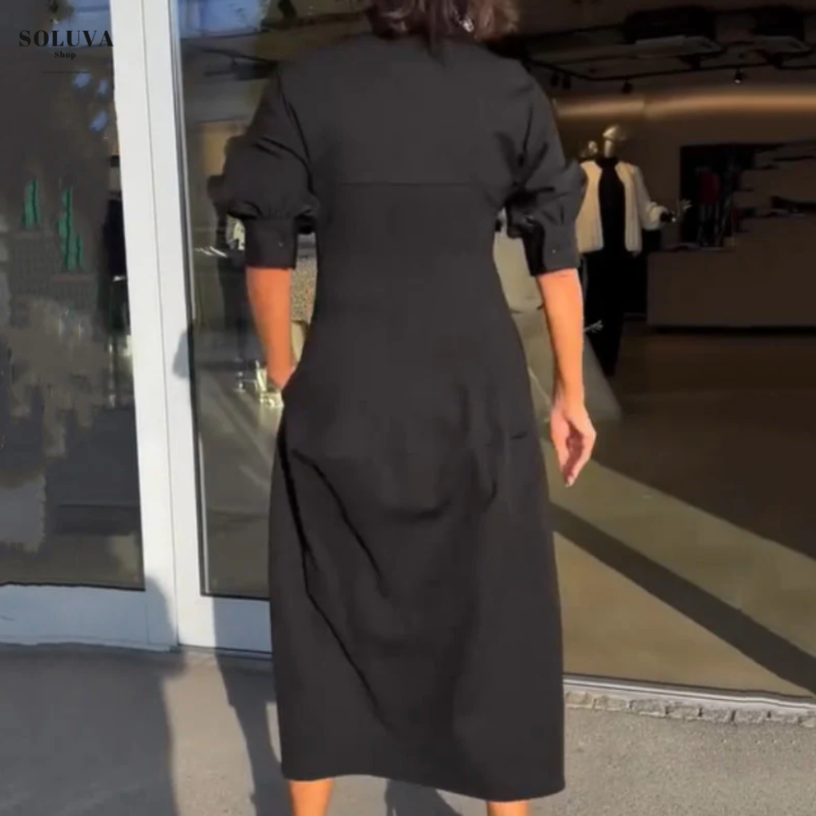 Ella – Comfy V-Hals Jurk