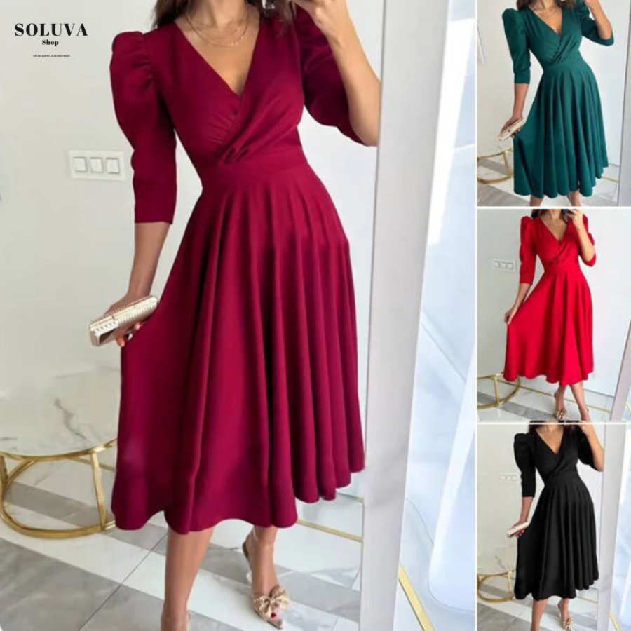 Rosalie – Charmante Plissé Jurk